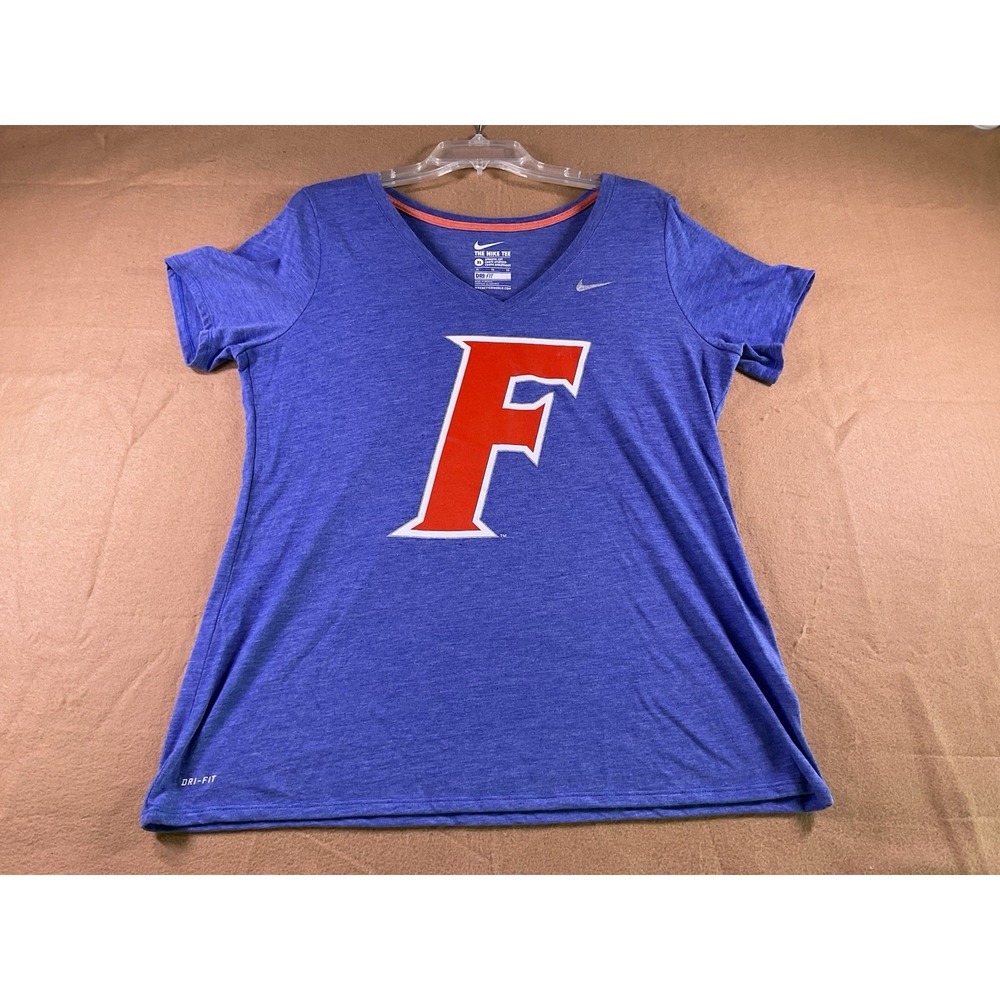 Nike Tee V Neck Dri Fit Athletic Cut Size XL Women's Shirt